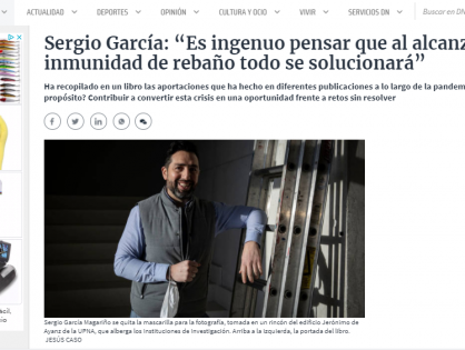 Reportaje de Ainhoa Piudo para Diario de Navarra sobre Cronología de una Pandemia