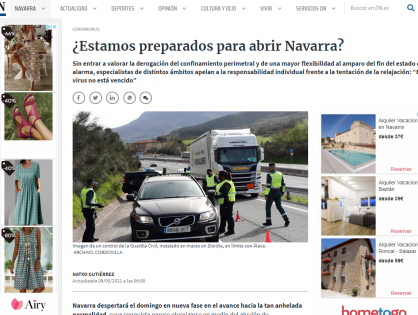 Entrevista para el reportaje: ¿Estamos preparados para abrir Navarra?