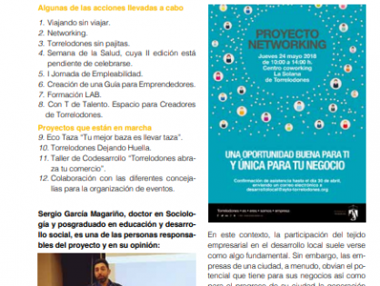 Reportaje sobre el Lab de Torrelodones en Revista de Torrelodones