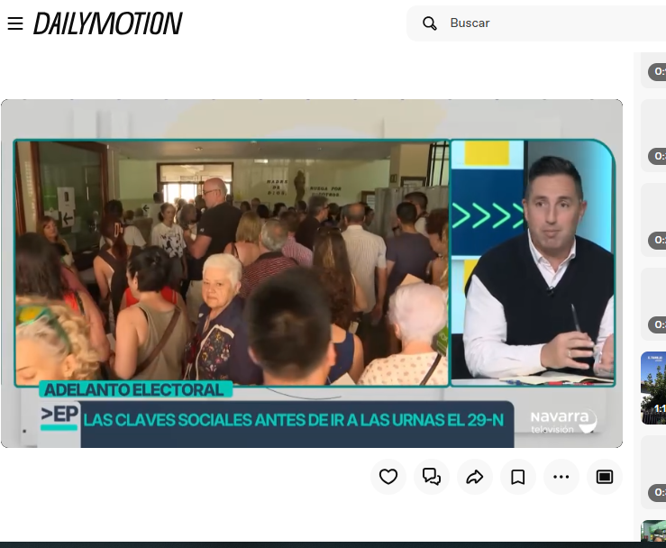 Tertulia en Navarra Televisión sobre perspectivas electorales en España