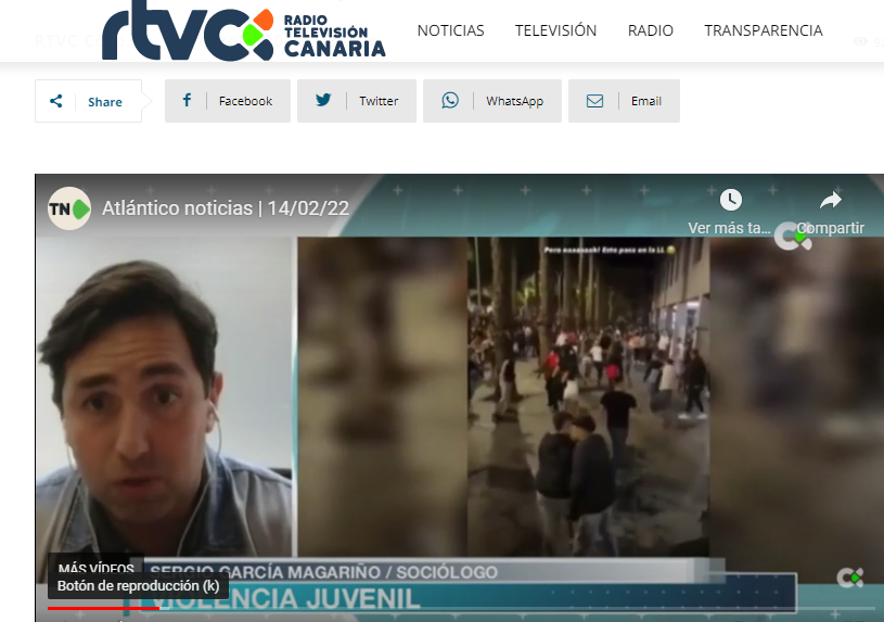 Entrevista para RTVE Canarias sobre la llegada a los 8000 millones de habitantes en el planeta