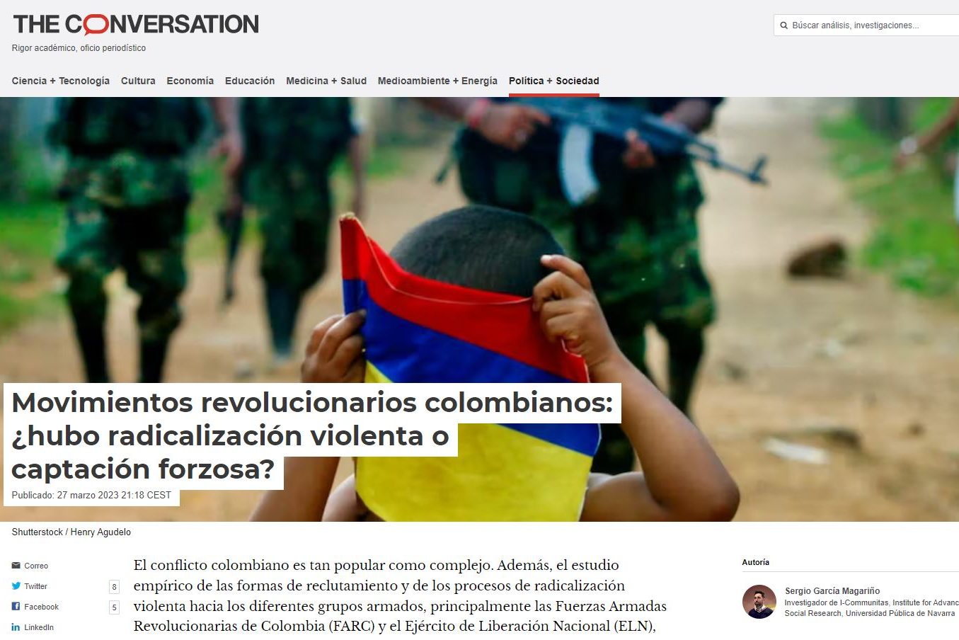 Movimientos revolucionarios colombianos: ¿hubo radicalización violenta o captación forzosa?