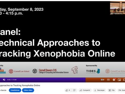 Combating online xenophobia: conference in Cornell Tech Campus, Manhattan